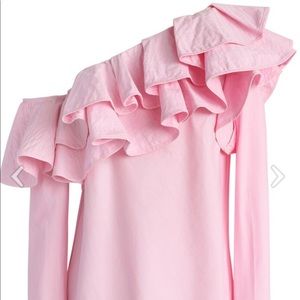 Chicwish One-Shoulder Ruffle Shirt